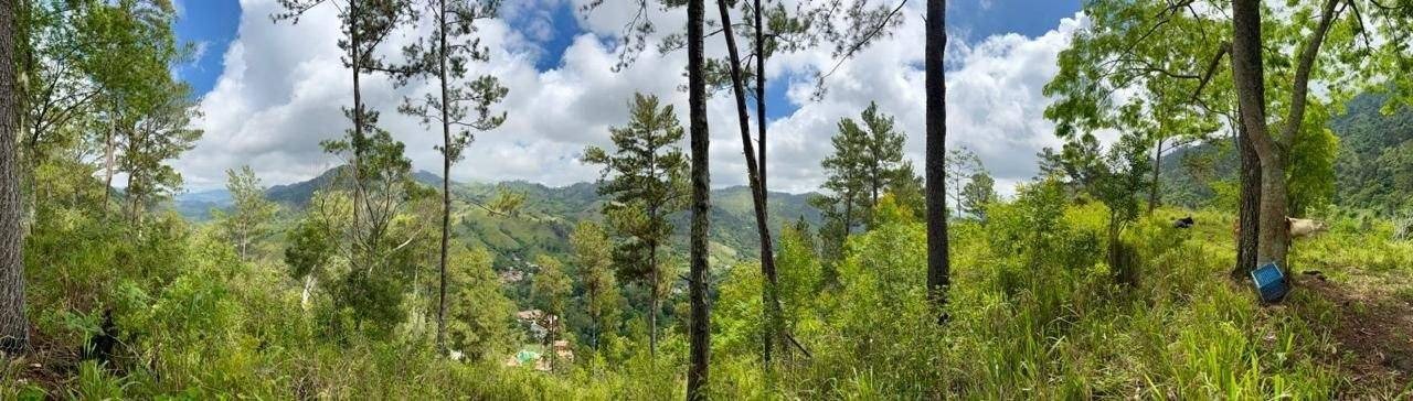 Vista al valle desde el terreno